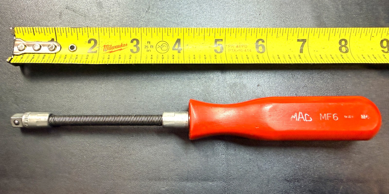 MAC TOOLS MF6 1/4-In. Drive Flex Shaft Socket Driver (Red) – USA (RARE)
