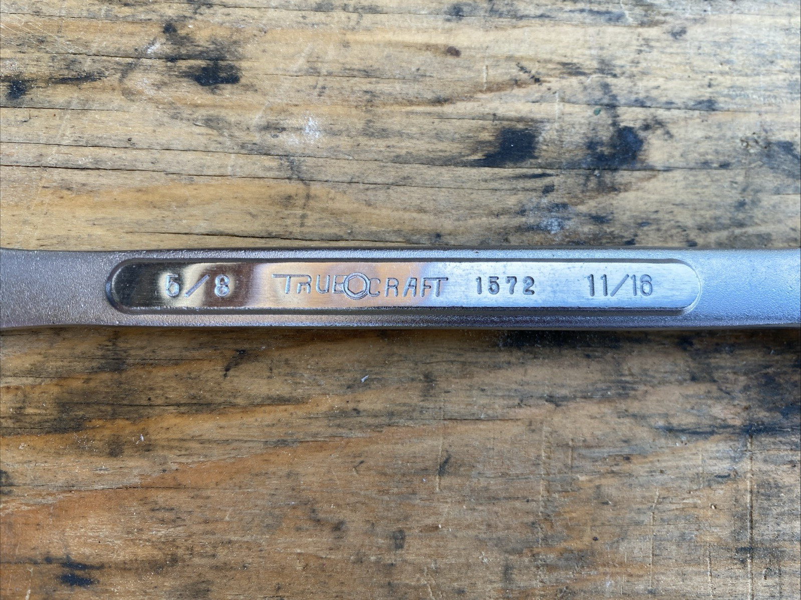Truecraft 1572 Chrome Vanadium Drop Forged Double Open End Wrench 5/8″ x 11/16″