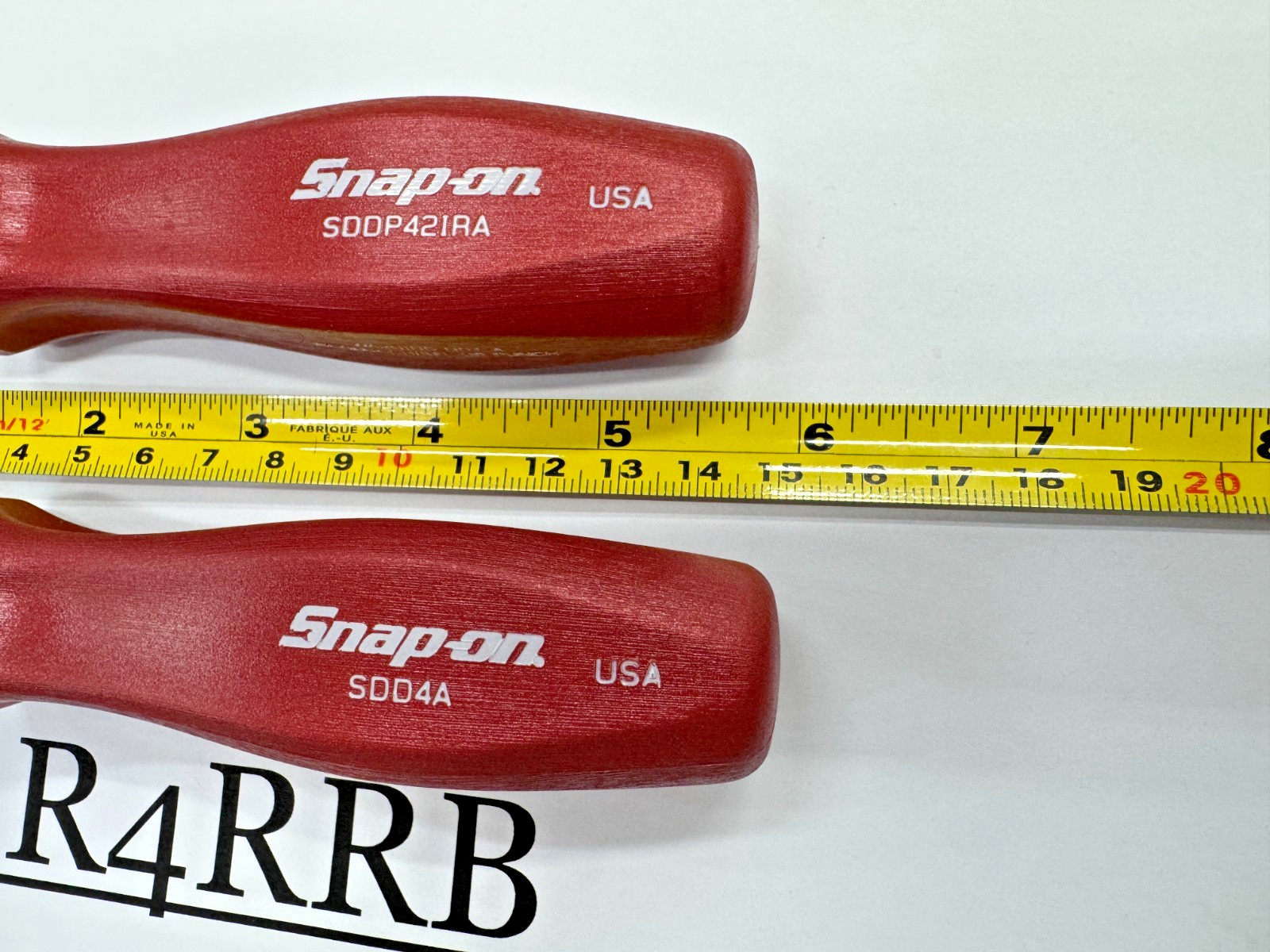 Snap-on Tools RARE PEARL RED 2pc Hard Standard Handle Stubby Screwdriver Set 100