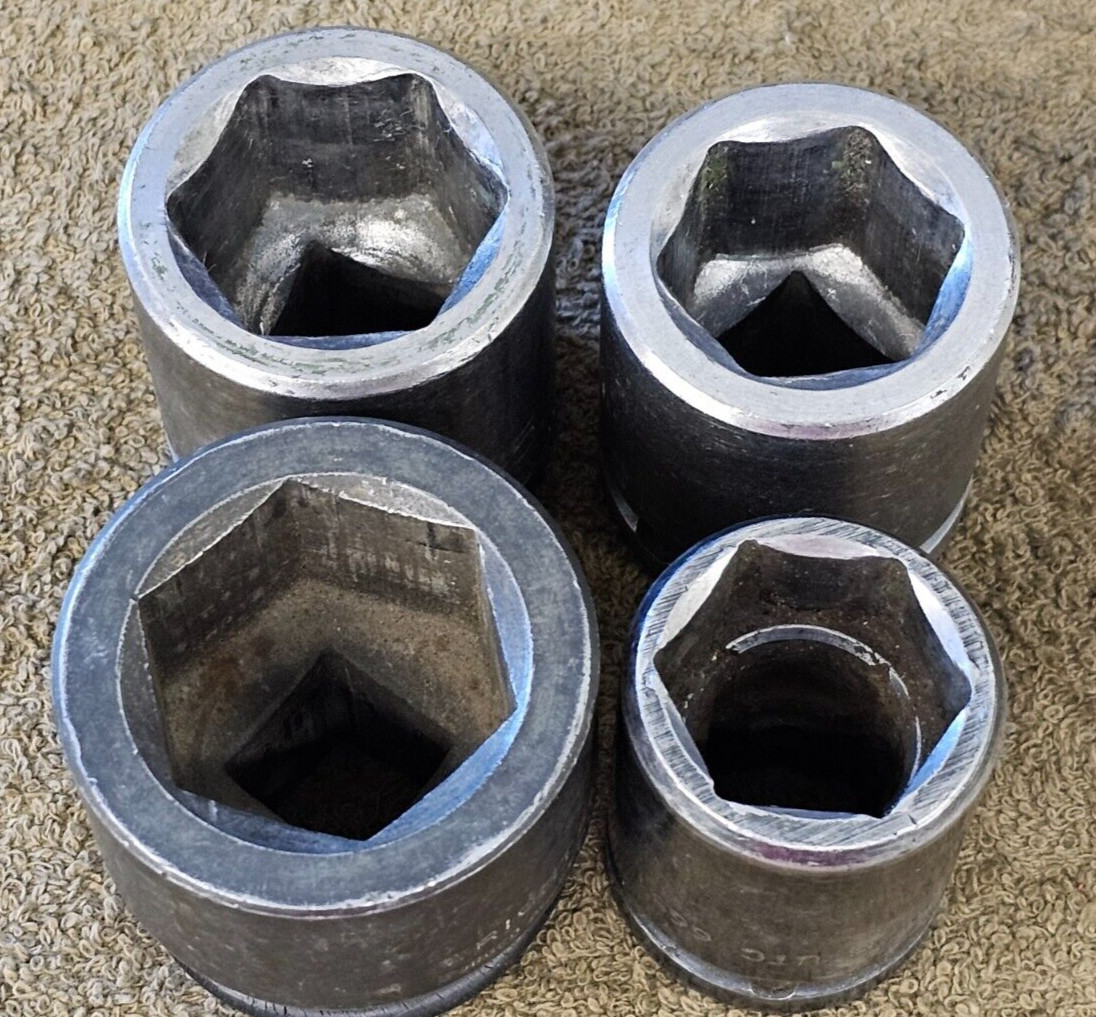 4 Wright UTC Impact Socket Set 3/4″ Drive 1-3/16 1-7/16 1-5/16 1-1/8 6681 SAE