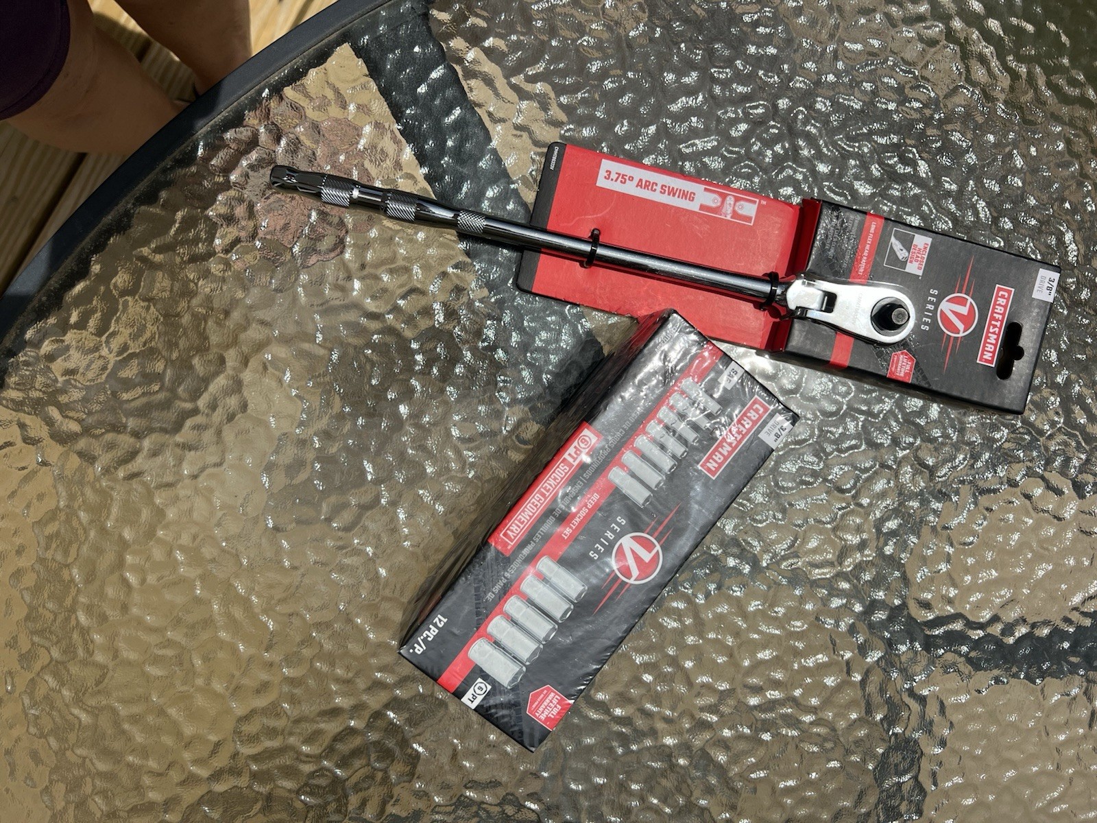 CRAFTSMAN V-SERIES 3/8 in LongFlex Head Ratchet Deep SAE Socket Set (CMMT86323V)