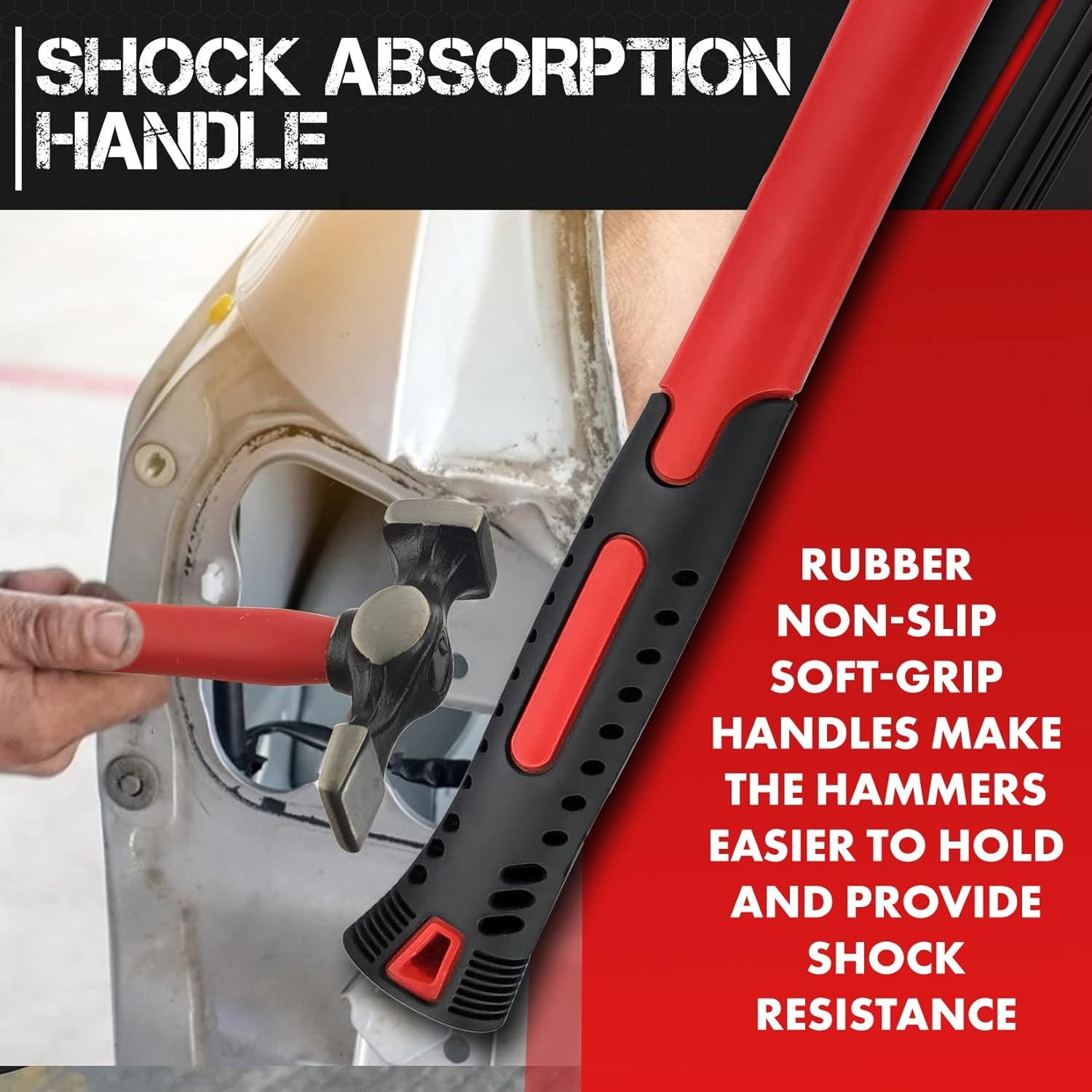 C&T Auto Body Repair Tool Hammer Dolly Set 7 Piece, Car Small, 2