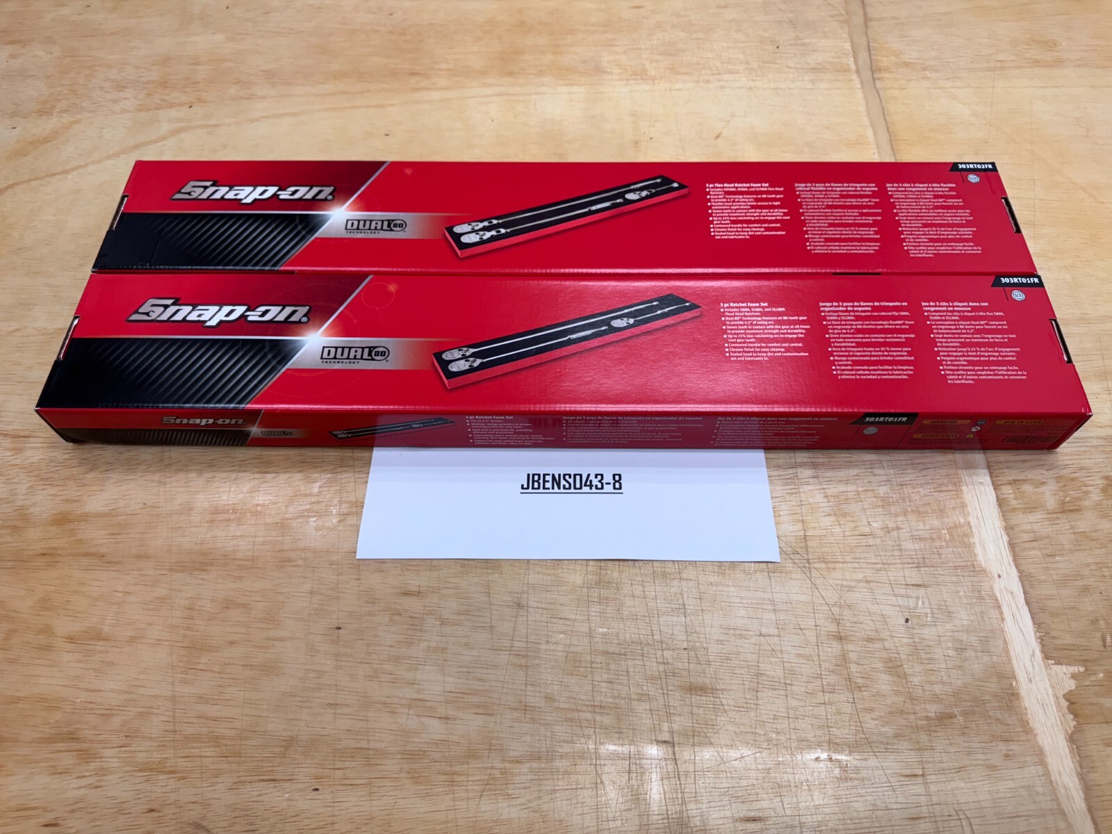 Snap-on Tools USA NEW 6pc 1/2″ Drive Chrome Fixed & Flex Head Ratchet Foam Sets