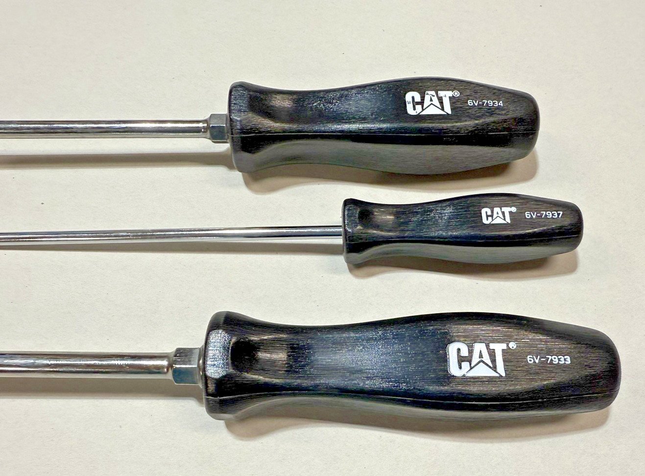 CAT Caterpillar 162-7804 6pc Screwdriver Set Hard Plastic Old Style Handle