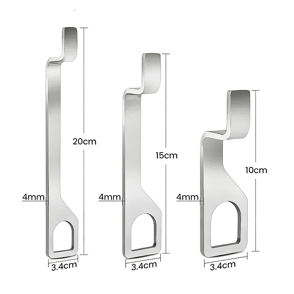 Stainless Steel Tailgate Bracket Extension Hooks Sizes 10 15 20cm for T5 For T6
