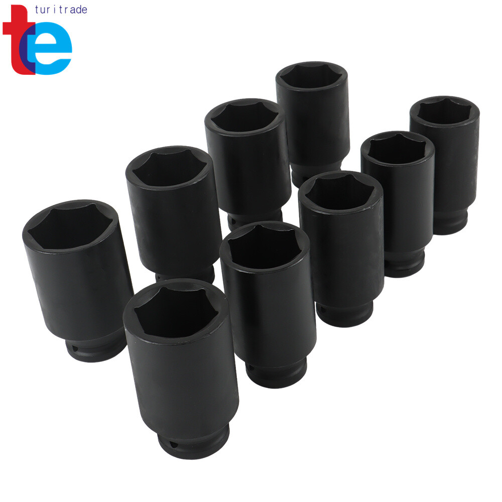 9Pcs Deep Impact Socket Set 1/2″ Drive Metric Axle Hub Nut Socket 29-38mm