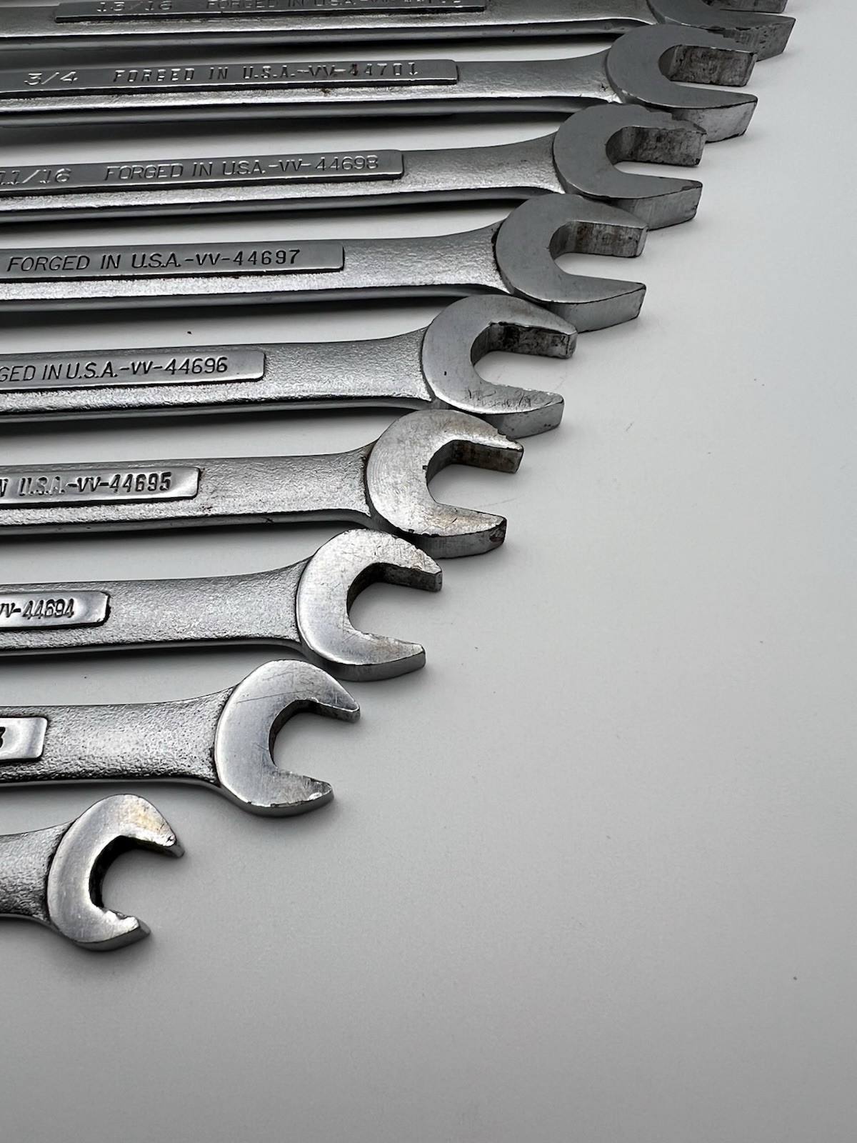 Craftsman 11 Piece SAE Combination Wrench Set -VV- & -V- 12Pt 5/16”-15/16” USA