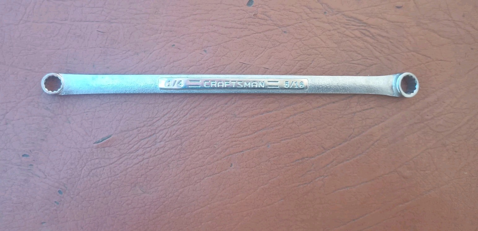 Craftsman 1/4″ x 5/16″ Double Box End Wrench 12 Point -VA- Series 43919 USA
