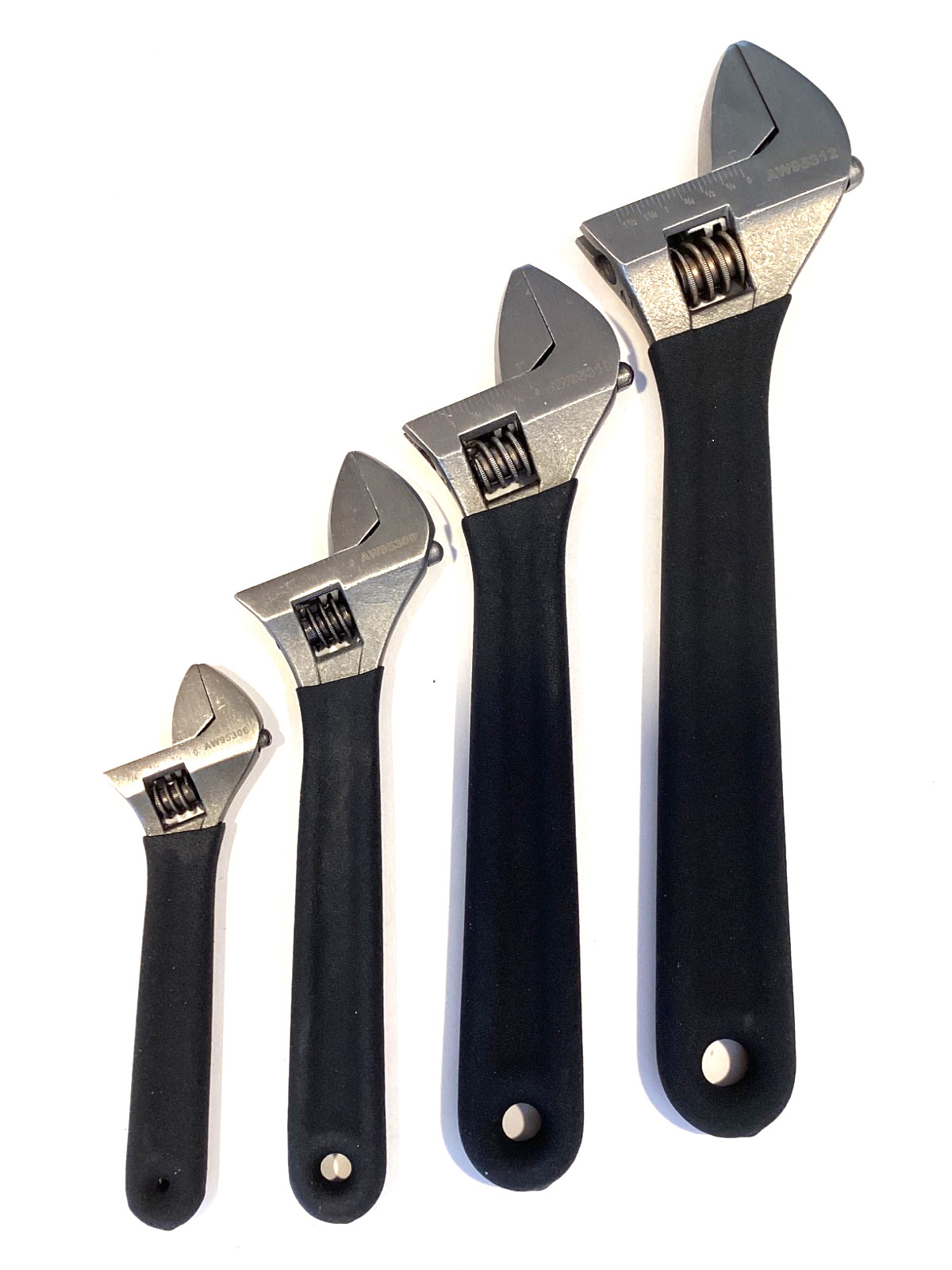 Mac Tools NEW 4 Piece Soft Grip Adjustable Wrench Set AW95306 95308 95310 95312