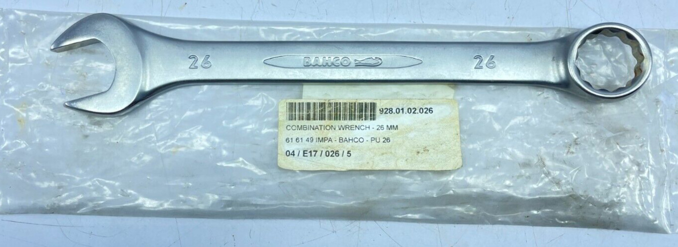 Bahco 111M-26 Combination Spanner Wrench 717-8532 26MM