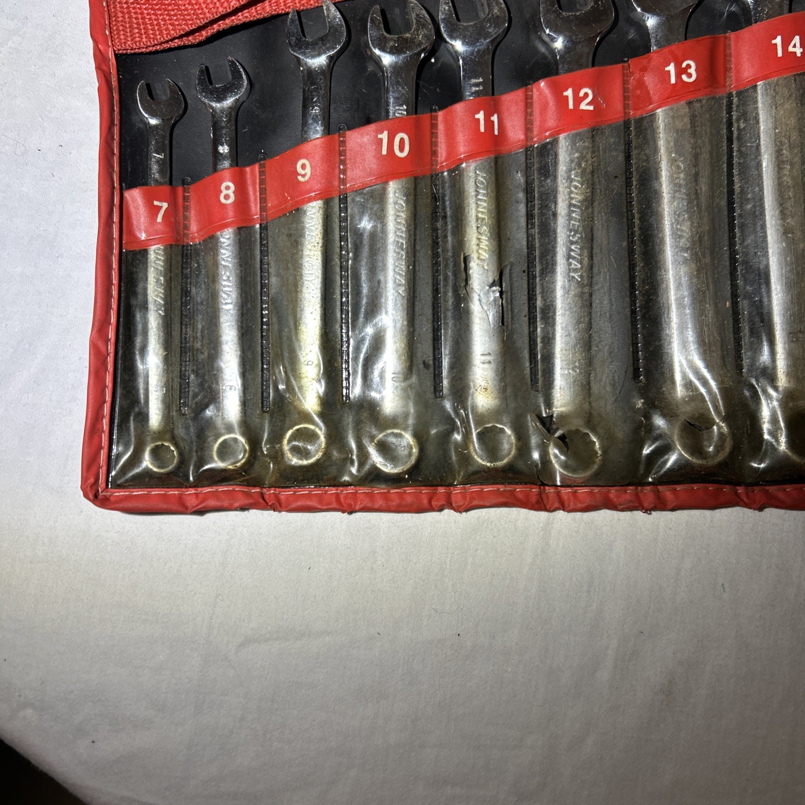 Jonnesway No. W26411PRS 11 Piece Combination Wrench Set Metric 7 to 19 mm