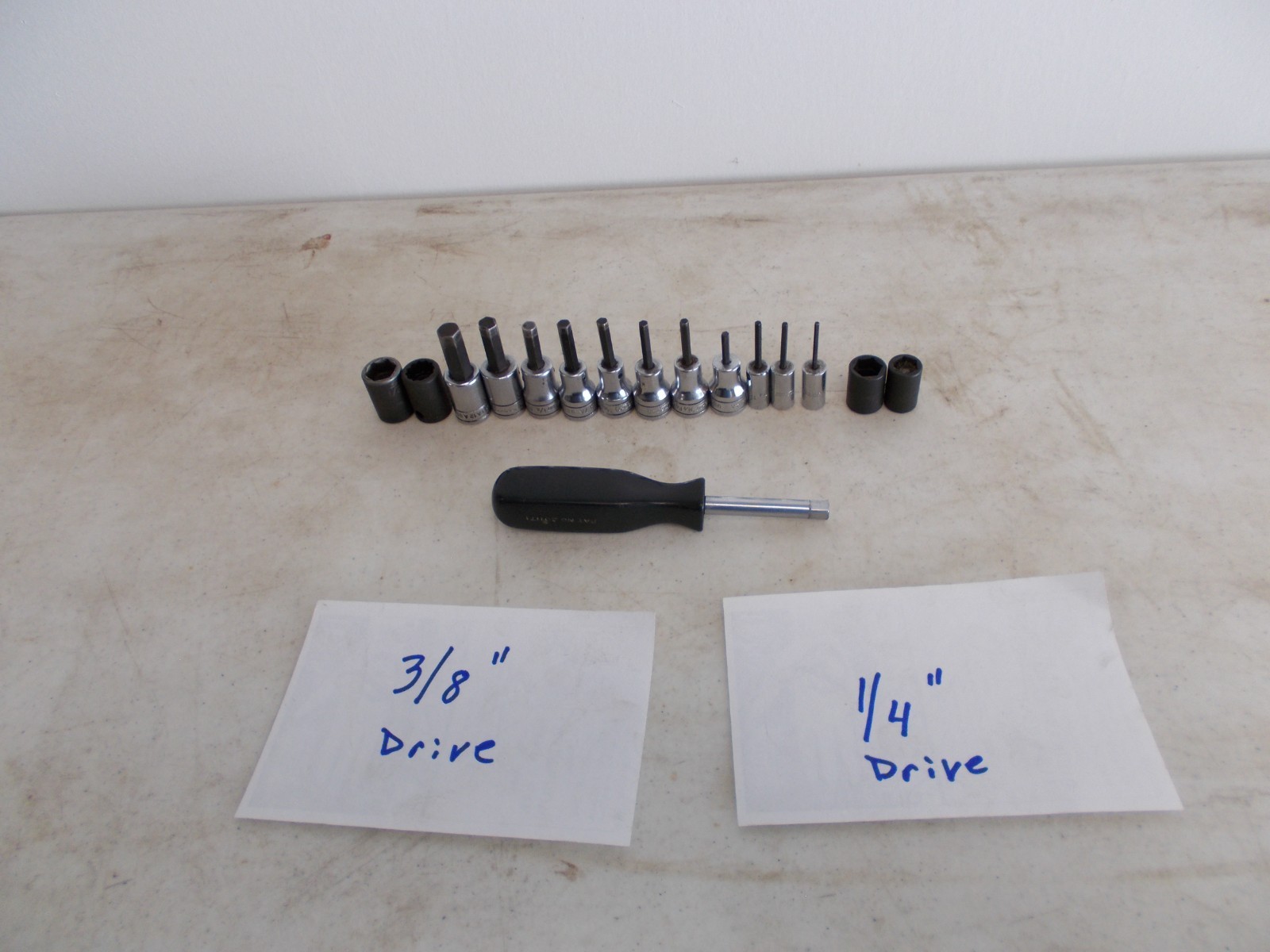 Snap on Tools used, Save 50% or more, Free Shipping, 16 pieces Allen sockets