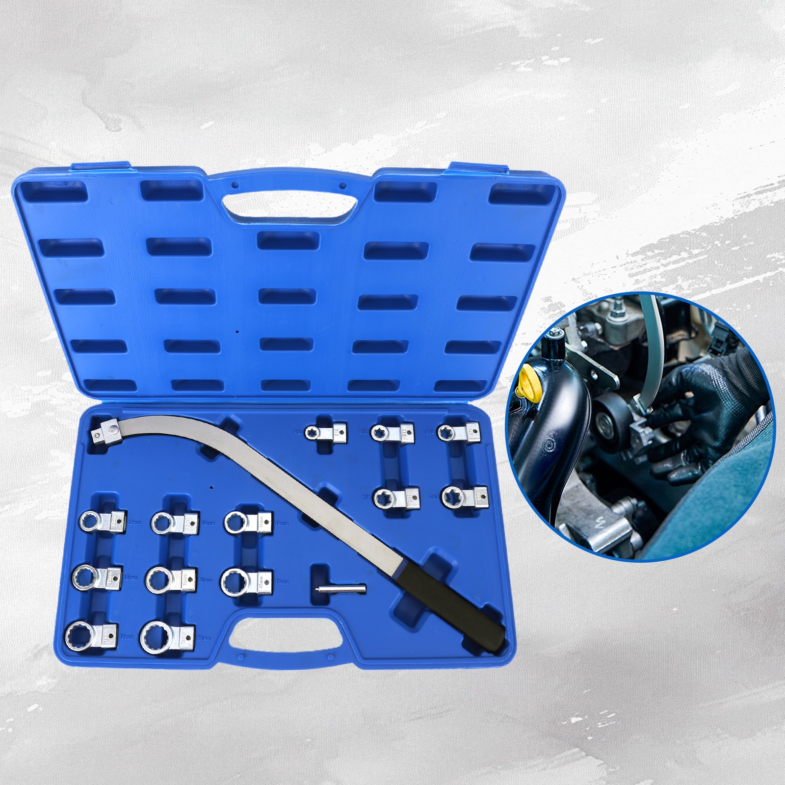 15PCS Pulley Removal Tool Kit Screw Removal Tool Fit for Most Vehicles Tool