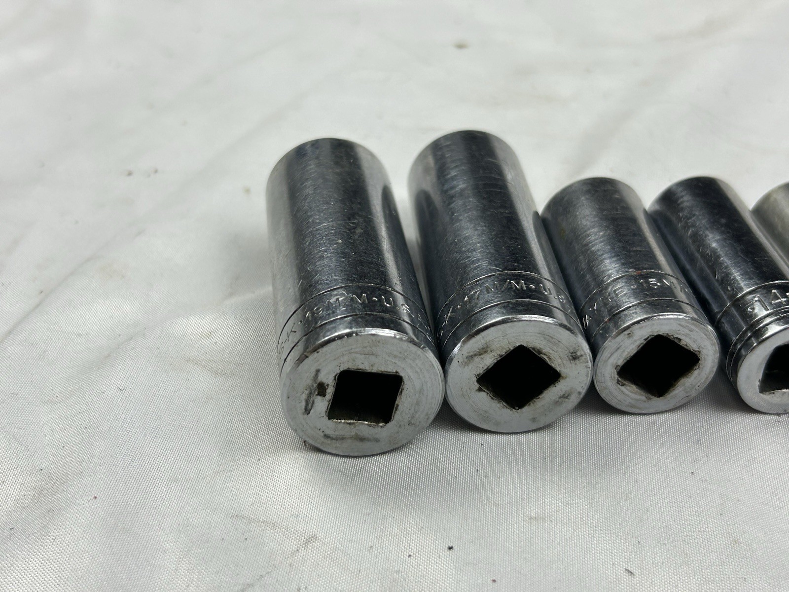 VTG SK Tools 3/8 Dr 8pc Metric DeepWell Socket Set 6pt 10mm-19mm USA
