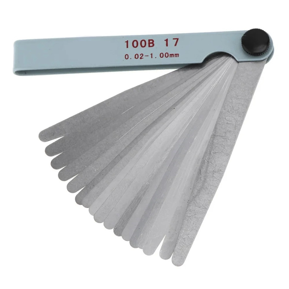 1pc 17-Blade Feeler Gauge Set 0.02–1.00mm Precision Gap Measuring Tool – NEW