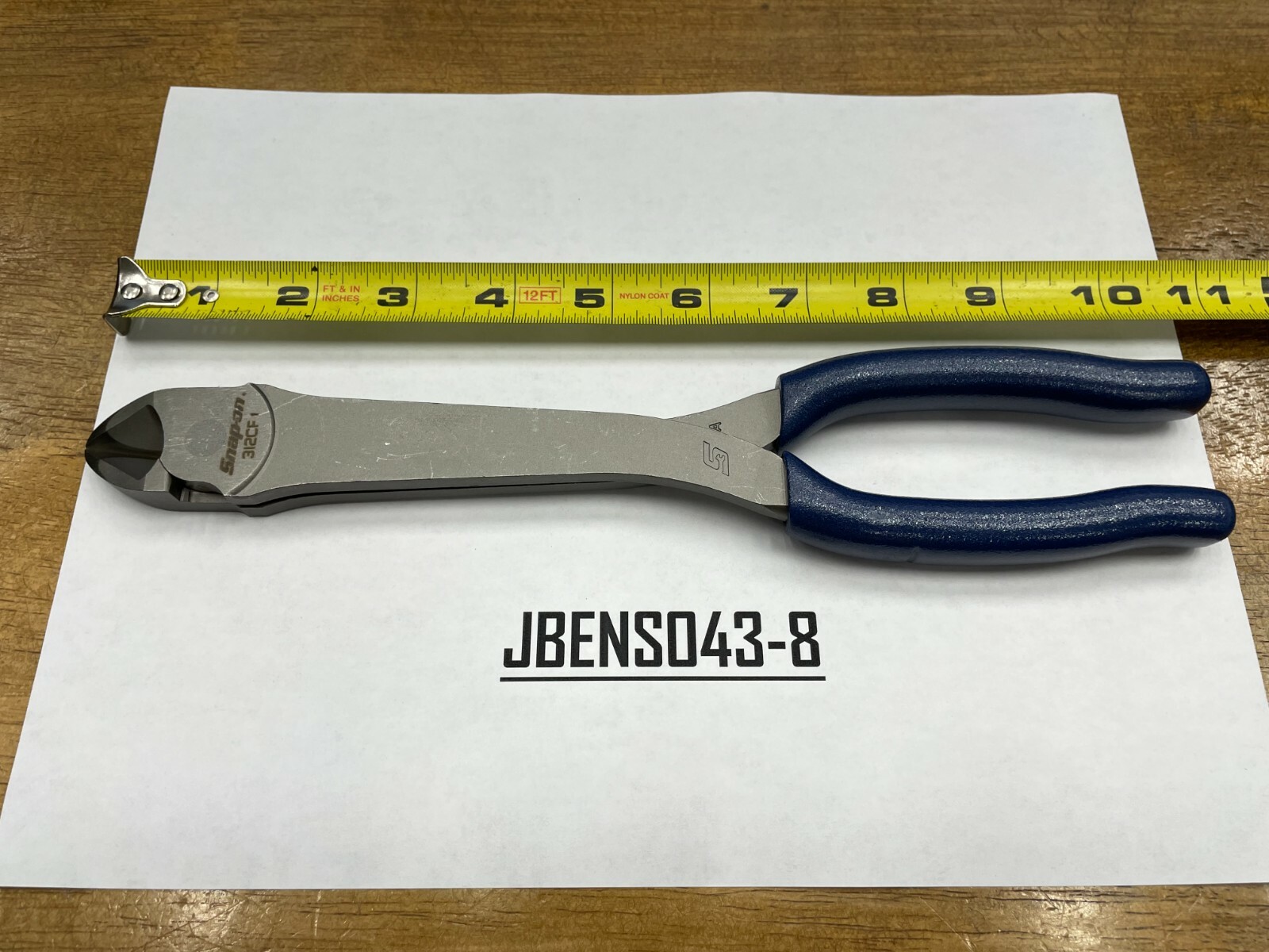 Snap-on Tools NEW POWER BLUE Soft Grip 11″ Heavy-Duty Diagonal Cutter 312CFMB