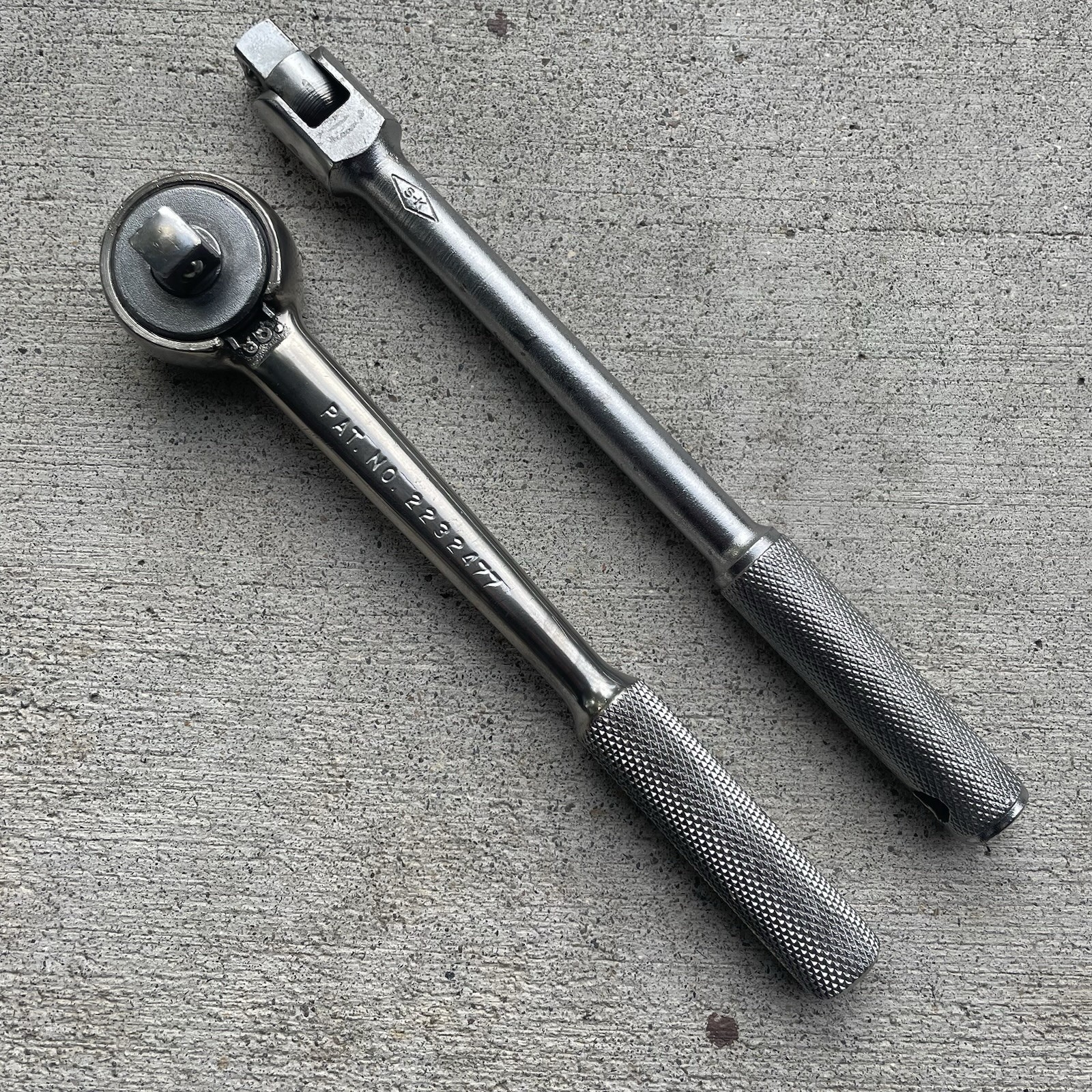 SK Tools 3/8″ Dr. Ratchet & Flex Head Breaker Bar Set Lot 45170 & 45153