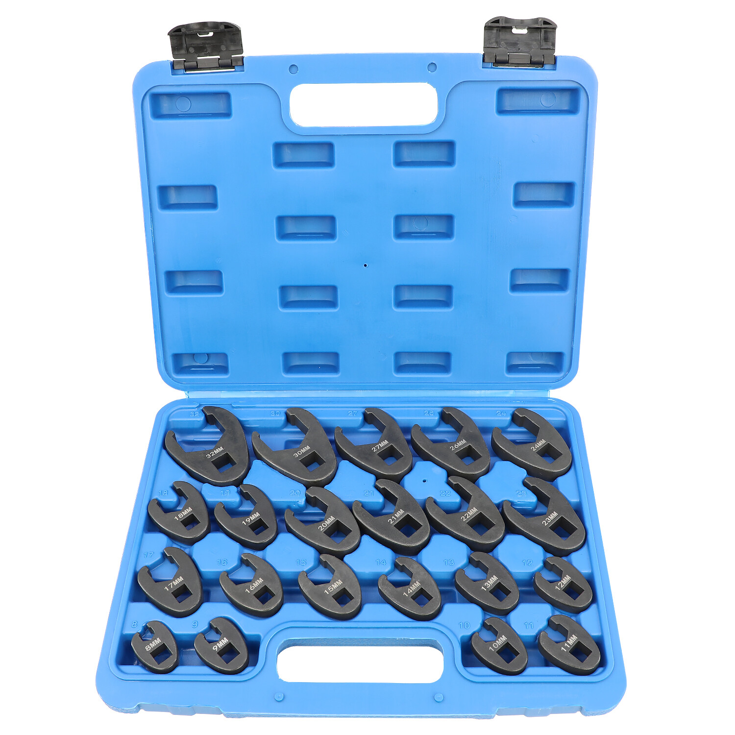 21PCS Crows foot Wrench Set 1/2″ and 3/8” Drive Flare Nut Crowfoot Wrench Set