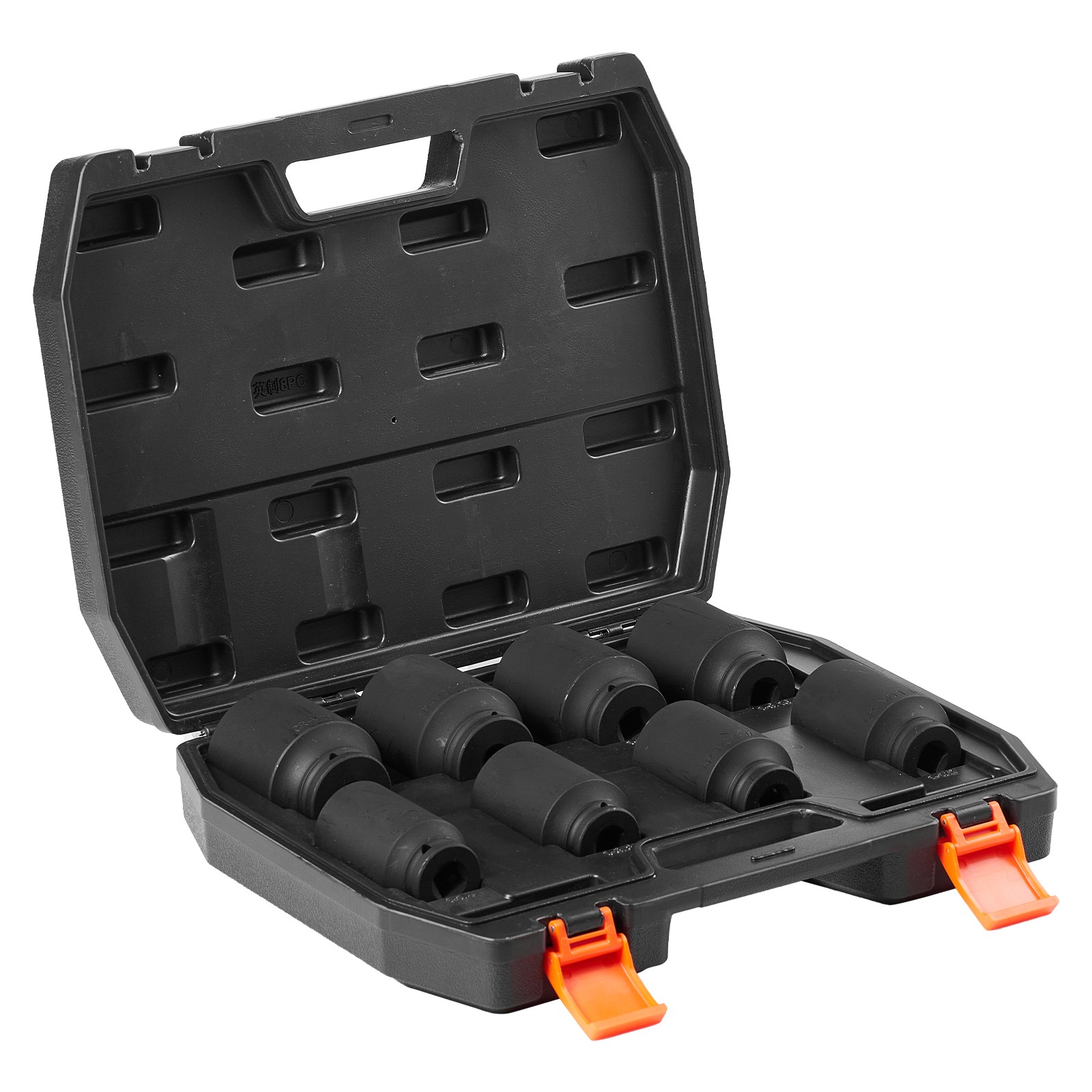 Uimoso 8PCS 1/2″ Drive Deep 6-Point SAE Axle Nut Impact Socket Set