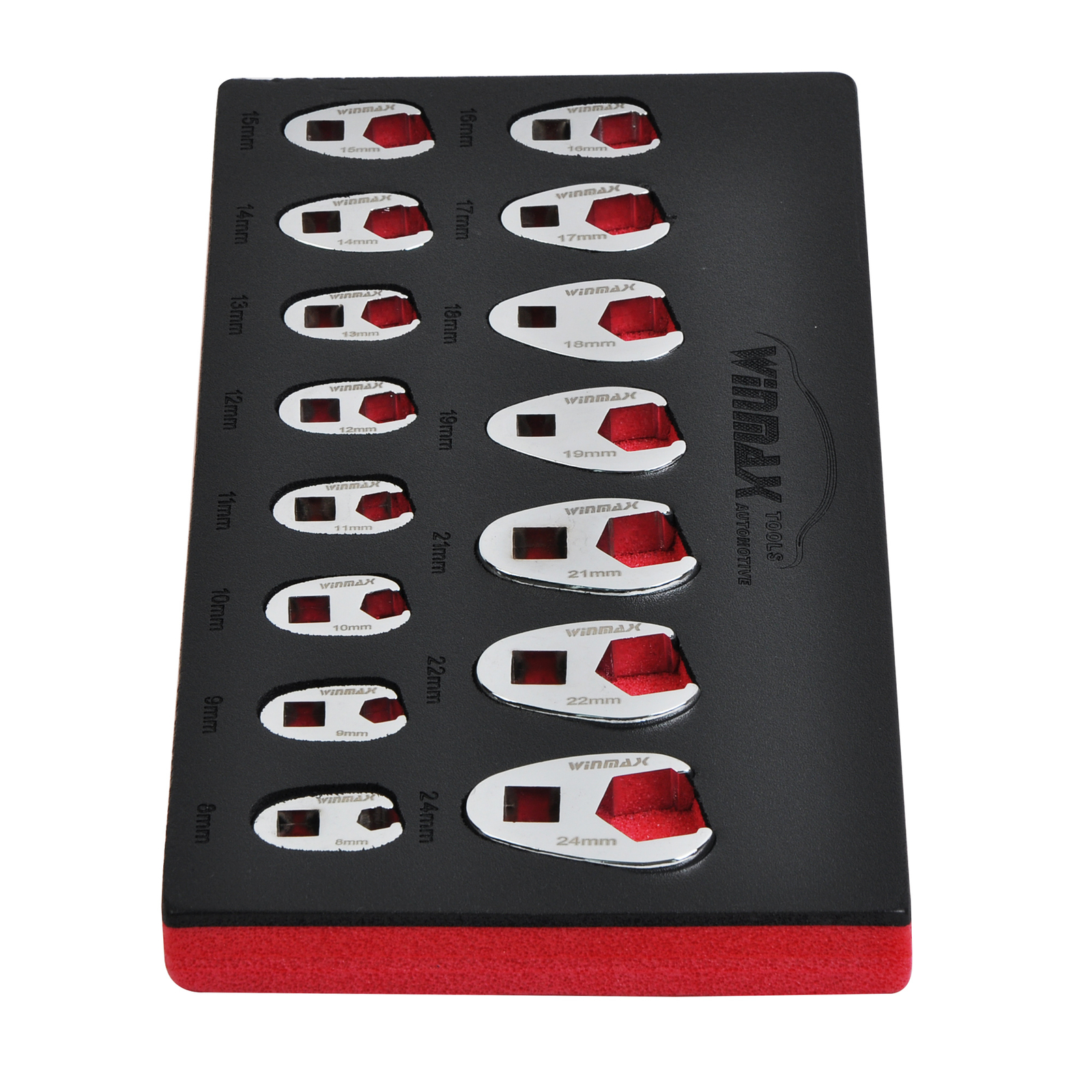 15PCS Crows Foot Wrench Set 1/2″ and 3/8” Drive Flare Nut Wrench Set 8mm to 24mm