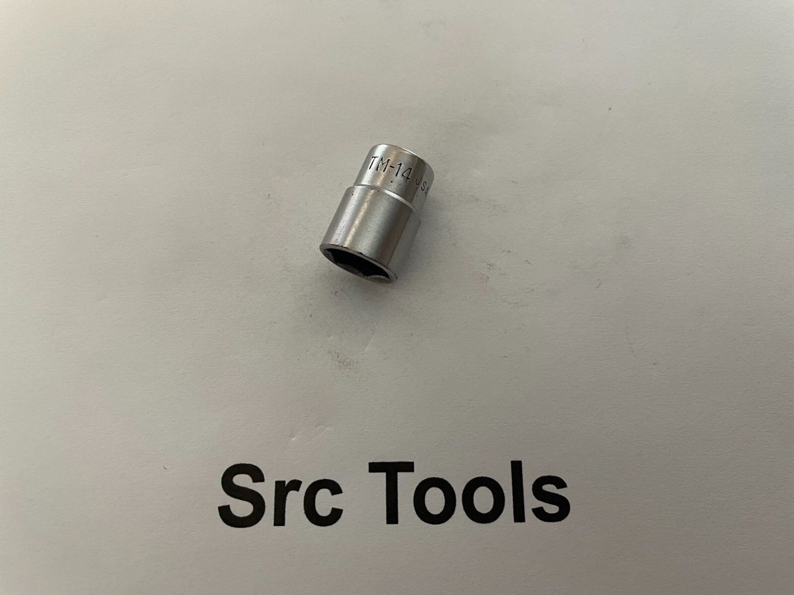 Snap-On Tools USA 1962 1/4″ Drive 7/16″ SAE 6pt Midget Chrome Socket TM-14