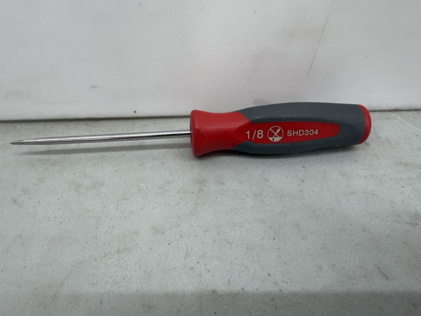 Snap-On Tools New Red SHD304 1/8” Flat Tip Hard Handle Mini Screw Driver