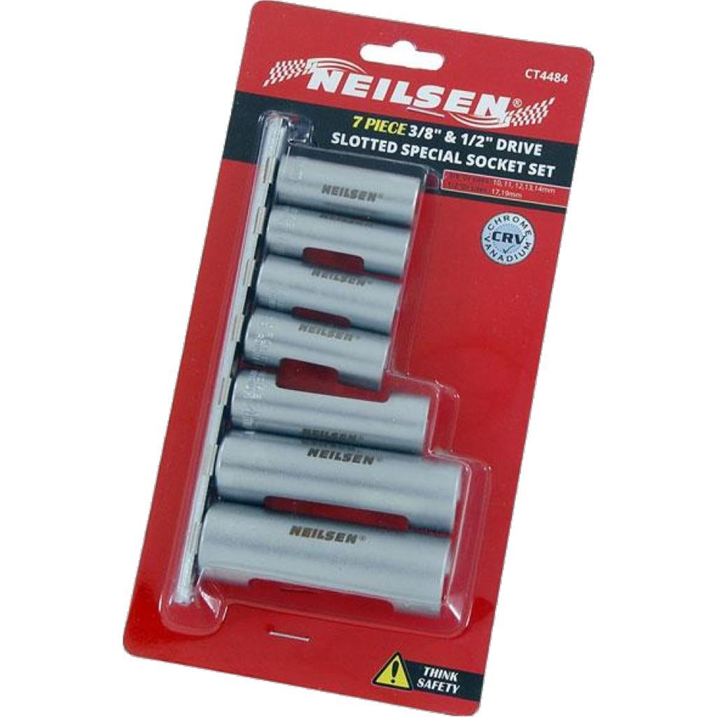 Neilsen 8pc Metric Deep Temperature Sensors Socket Set 1/2″ Drive 7.4mm – 14.4mm