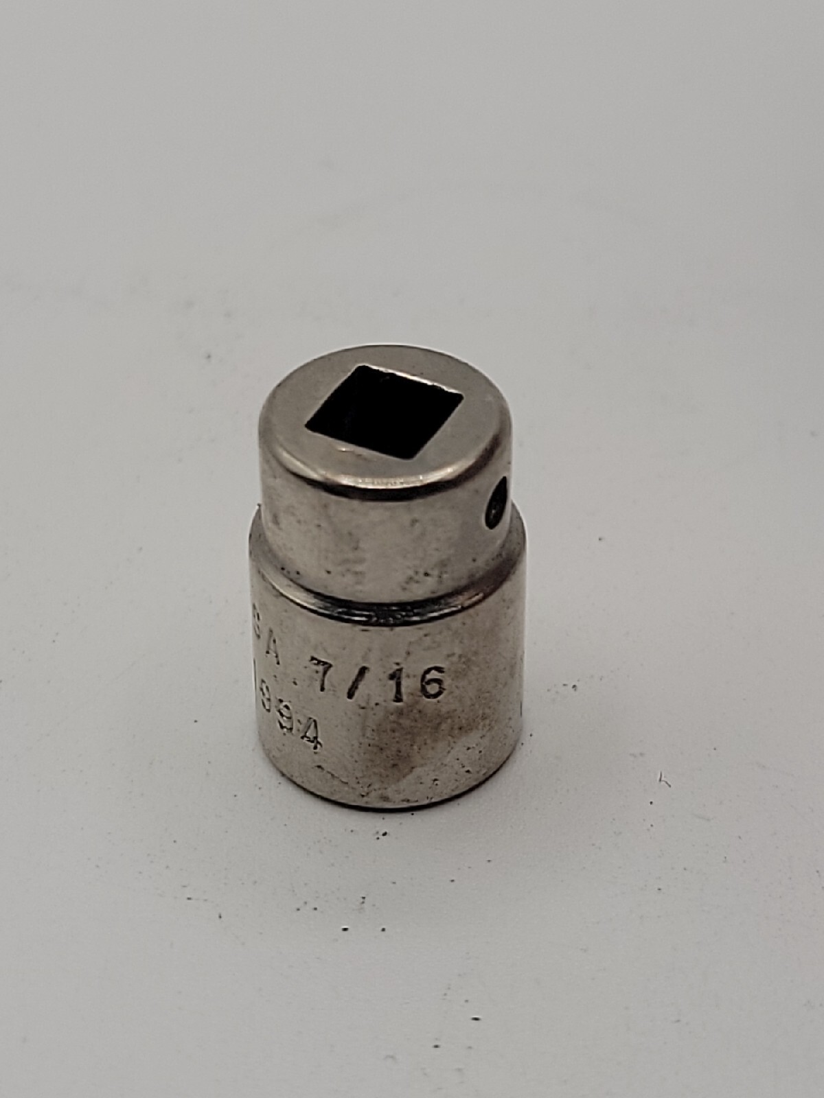 Cornwell Tools 1919 – 7/16″ SAE Shallow Socket 1/4″ Drive 12 Point USA Chrome
