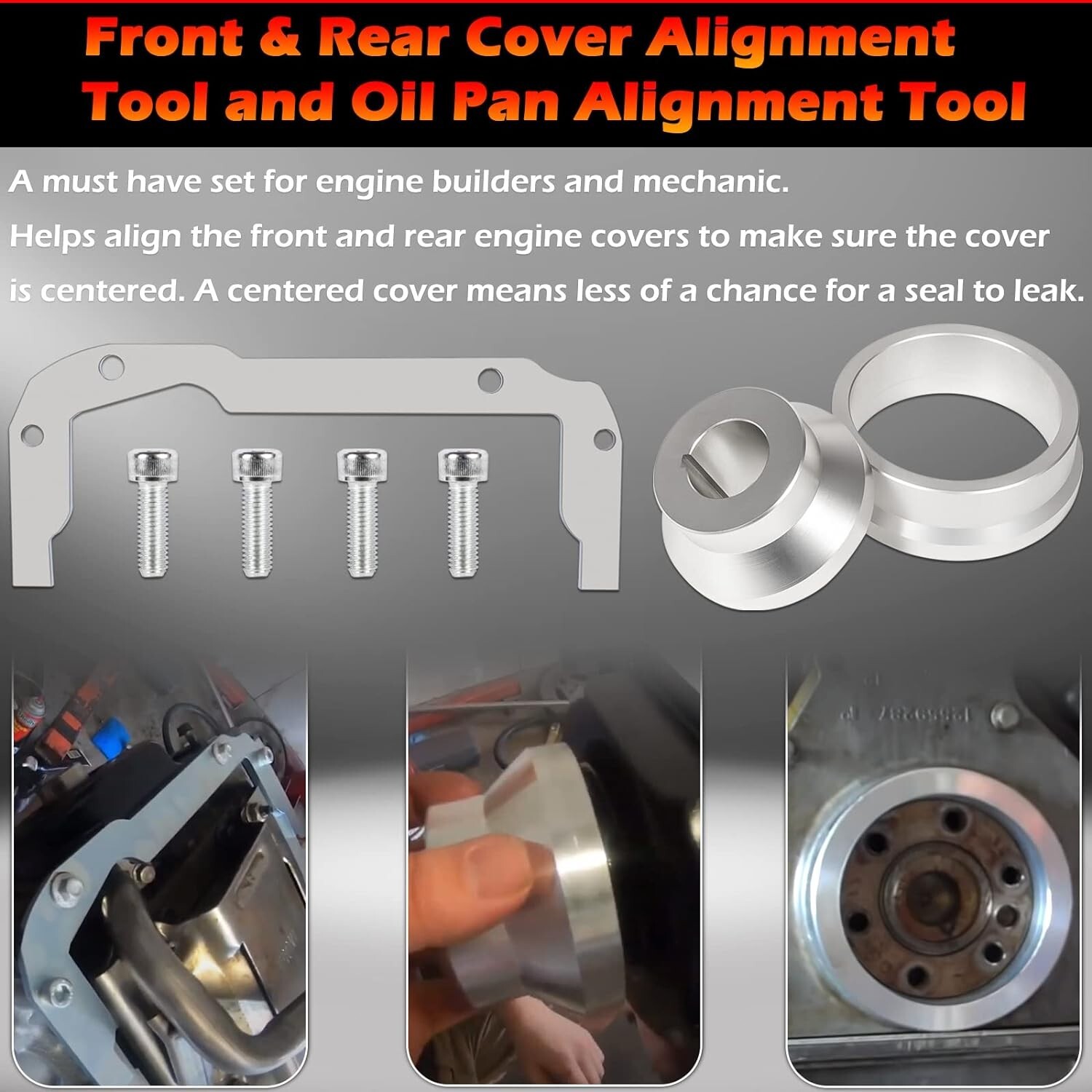 LS Rear Main Seal & Oil Pan Alignment Tool Kit for GM LS Engine 4.8/5.3/5.7/6.0L