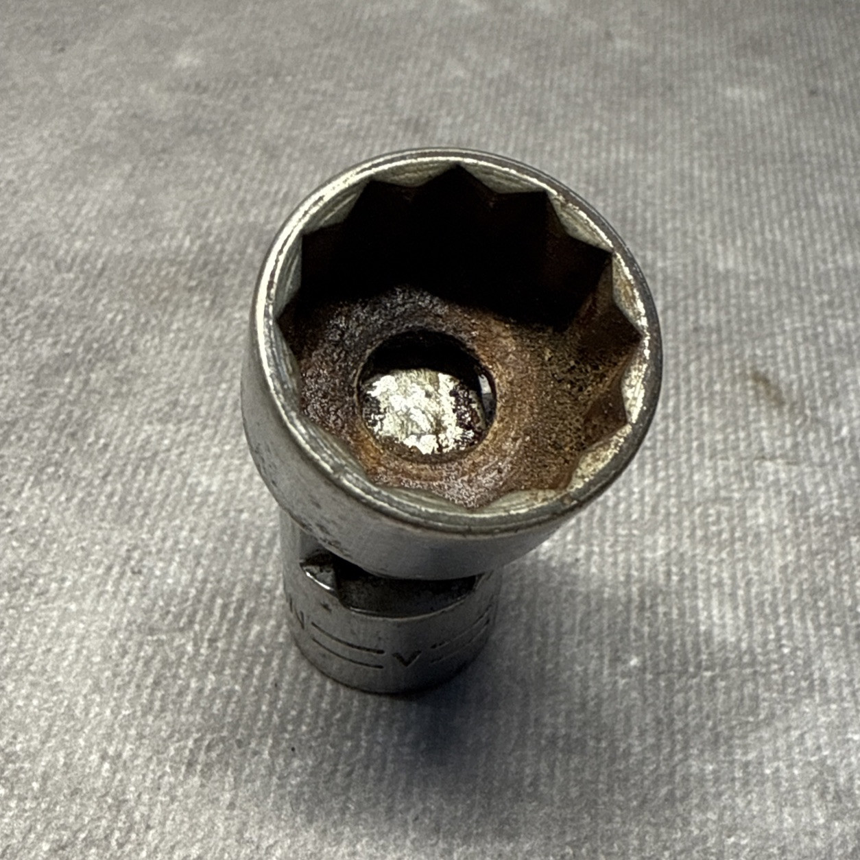 Vintage Craftsman 3/4″ 12pt Wobble Swivel Socket 3/8″ Drive SAE Chrome USA