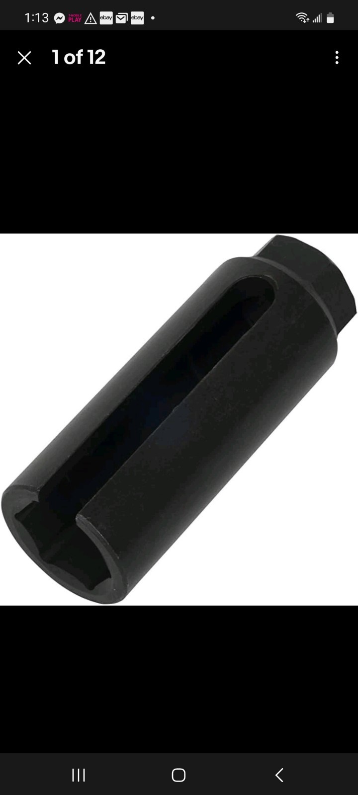 Oxygen Sensor Socket with Side Wire Cutout 3/8″ Inch Drive x 7/8″ (22mm) fits
