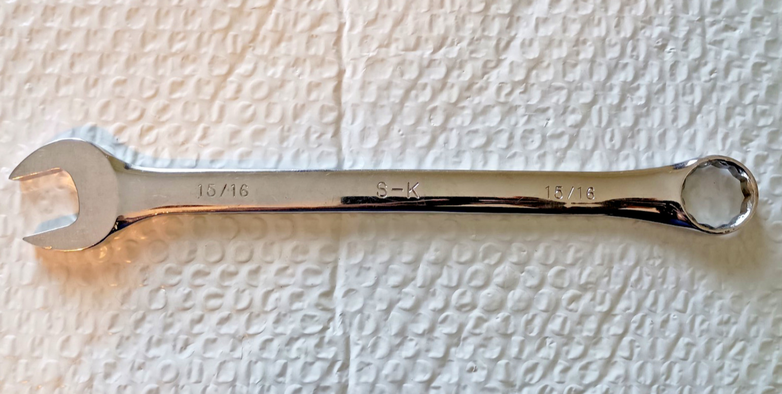 SK TOOLS USA 88230, 15/16″ COMBINATION WRENCH, 12″ LONG, 12 POINT *N.O.S*