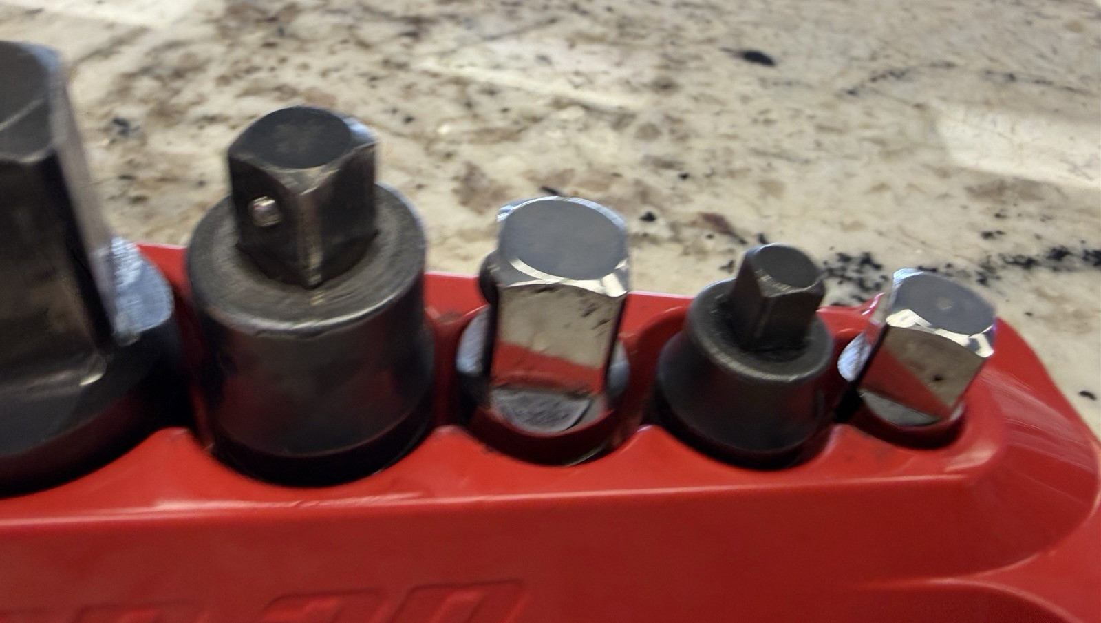 6 Pc Snap On Tools Adapters 1/4,3/8,1/2,3/4” Dr Set TA3,GFATIE, A2A,GLAFIF,GLA12
