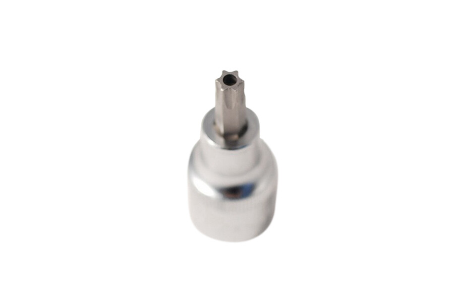 Selta Taiwan S2 9pc 1/2” Dr Torx Star Tamperproof Socket Bits with Hole:TP20-60