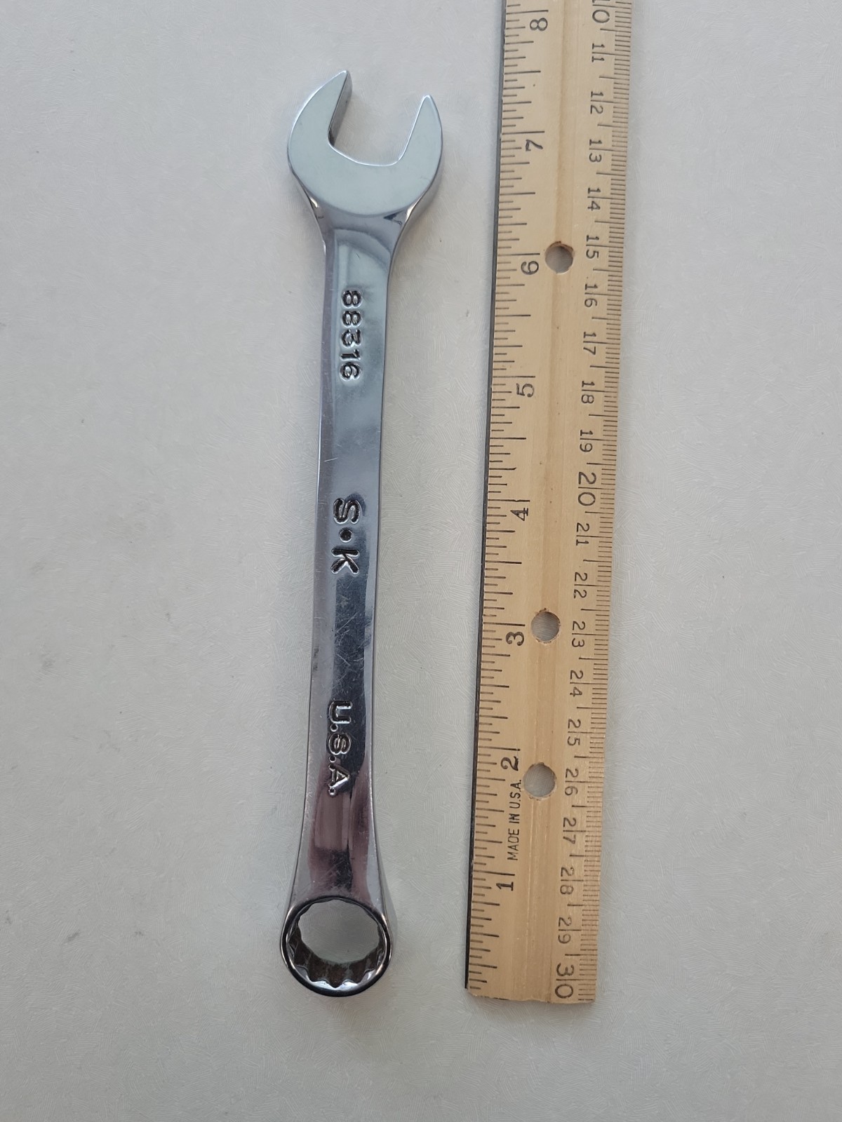 SK Hand Tools 88316 16 mm – 12 point SuperKrome Regular Combination Wrench USA
