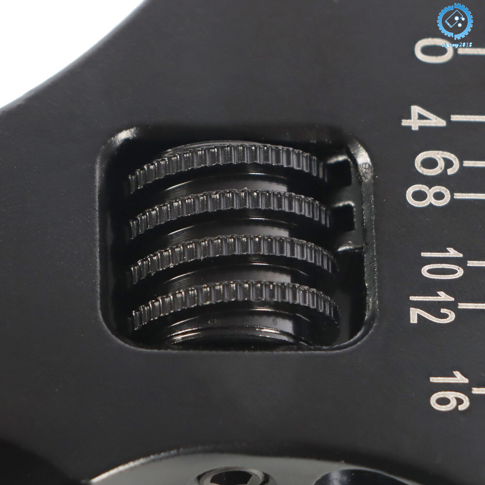 Black Adjustable Wrench Aluminum Tool Spanner for Hose End Fitting 3AN-16AN