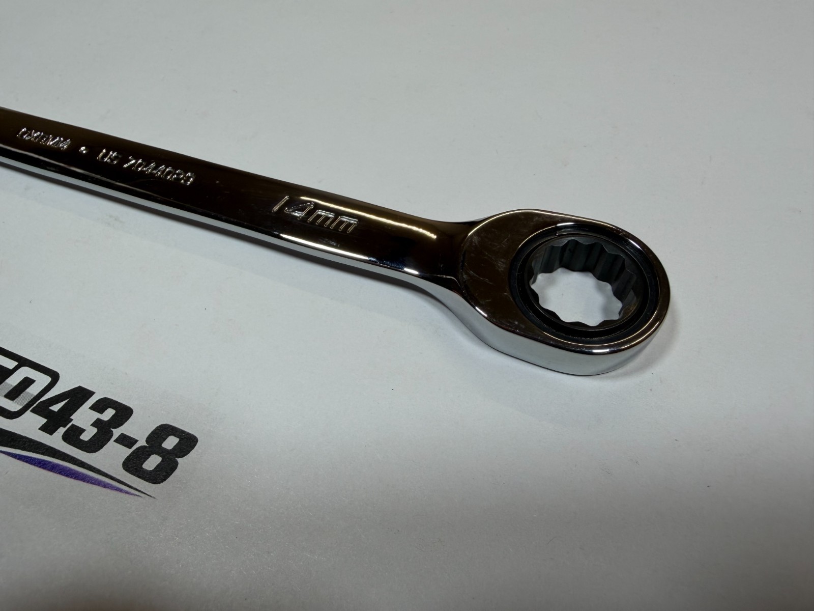 Snap-on Tools NOS 14mm Metric 0° Non-Reversing Ratcheting Combo Wrench OXRM14