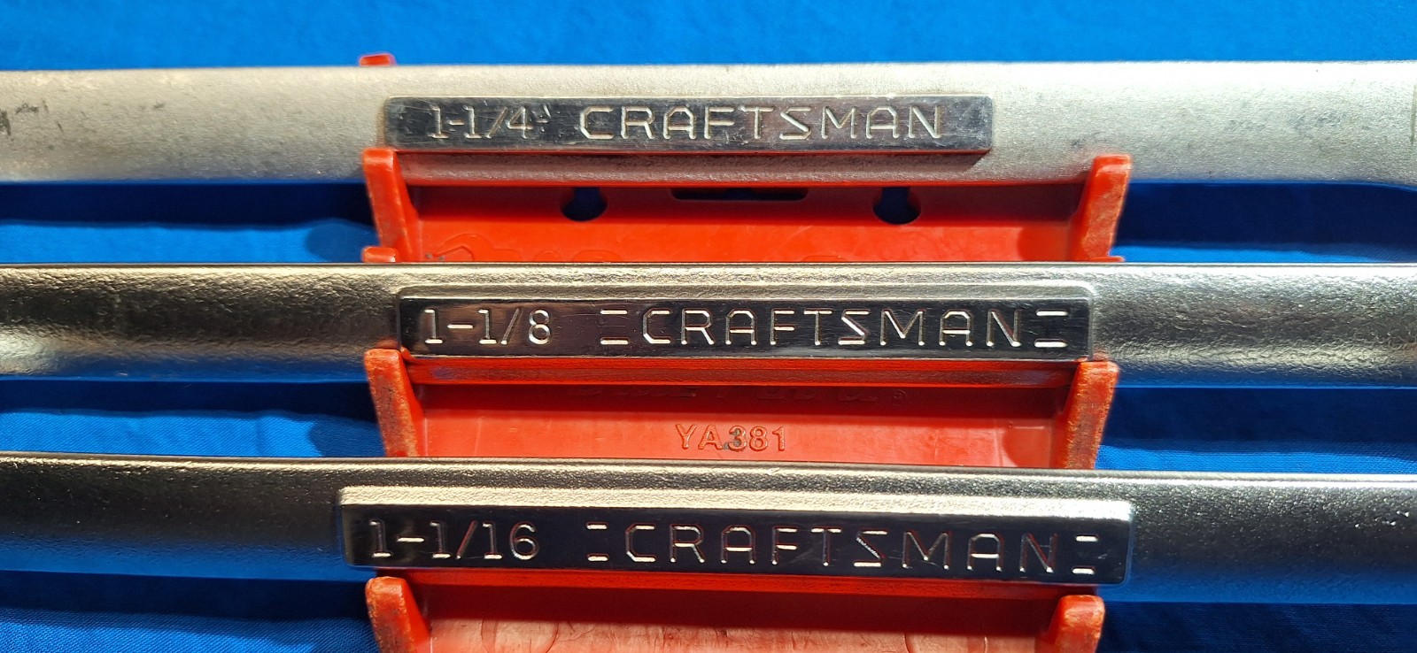 USA Craftsman 3pc SAE Large combination wrenches 1-1/4″, 1-1/8″ 1-1/16″ 44708 07