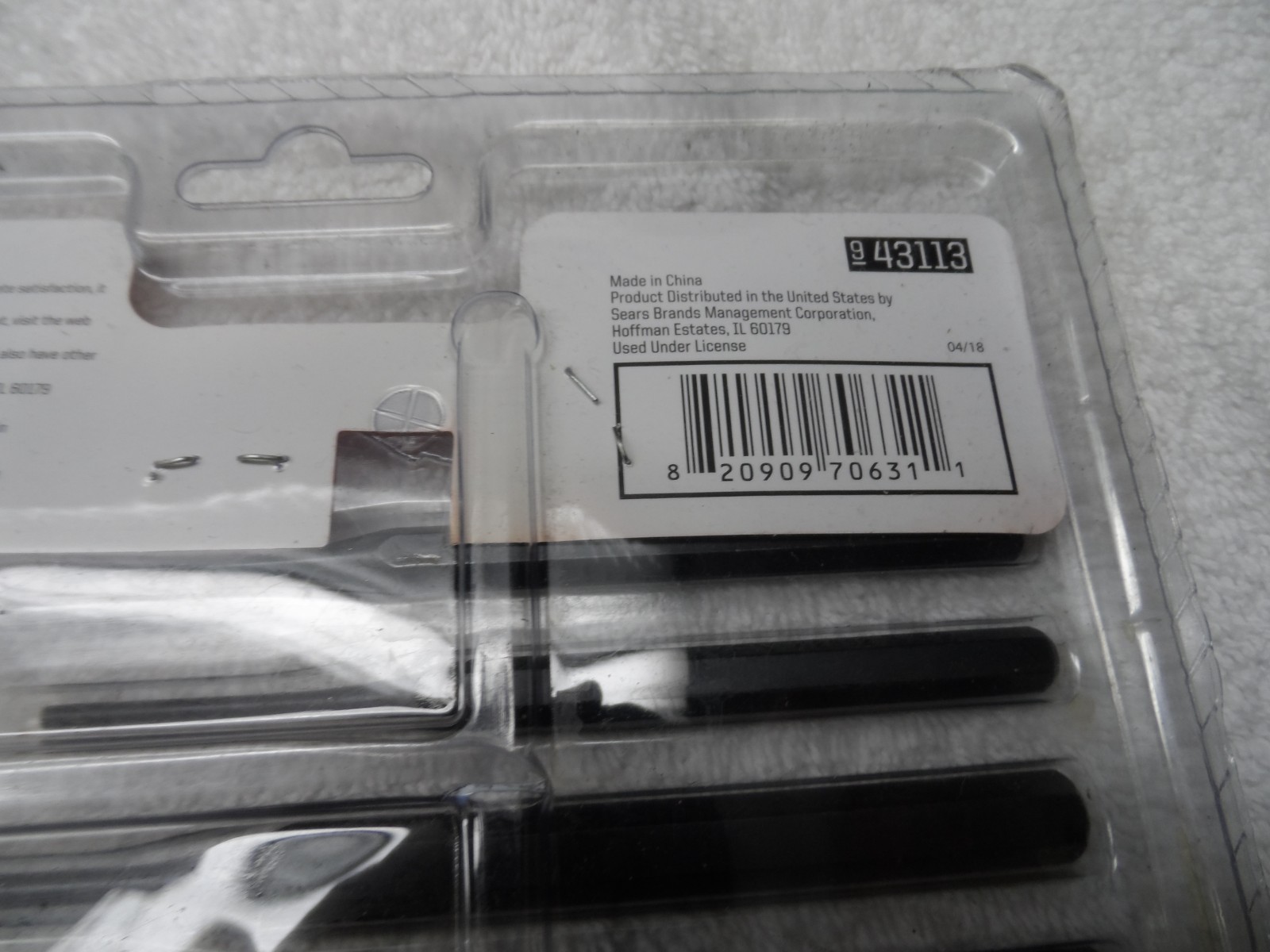 Craftsman Punch Chisel Alignment Set, made in China, 16 pcs – PN 43113 (package)