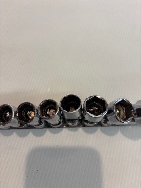 Snap On Tools 3/8” Drive 6 Point and 12 point 11pc Swivel Socket Set