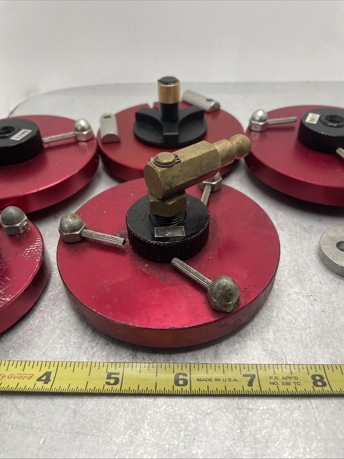 Brake Bleeder Cap Adapters Lot Of 6 Automotive Mechanic Tools Multiple Sizes