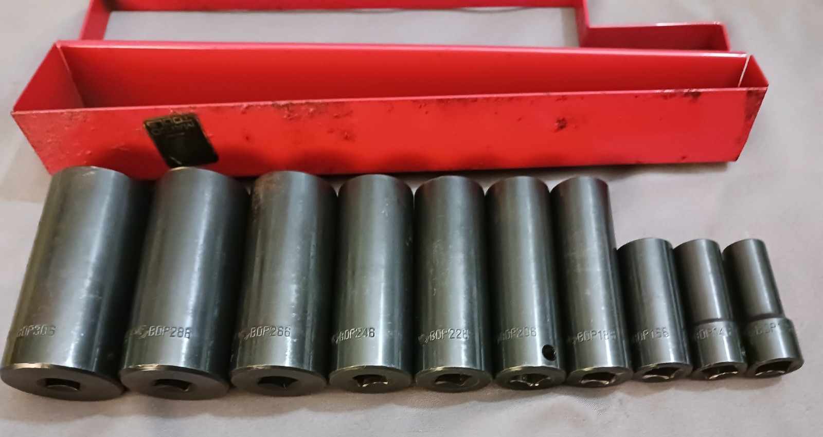 VTG Matco Tools 10pc 3/8″ Drive SAE Deep Impact Socket Set 5/16-7/8″ 6-Point USA