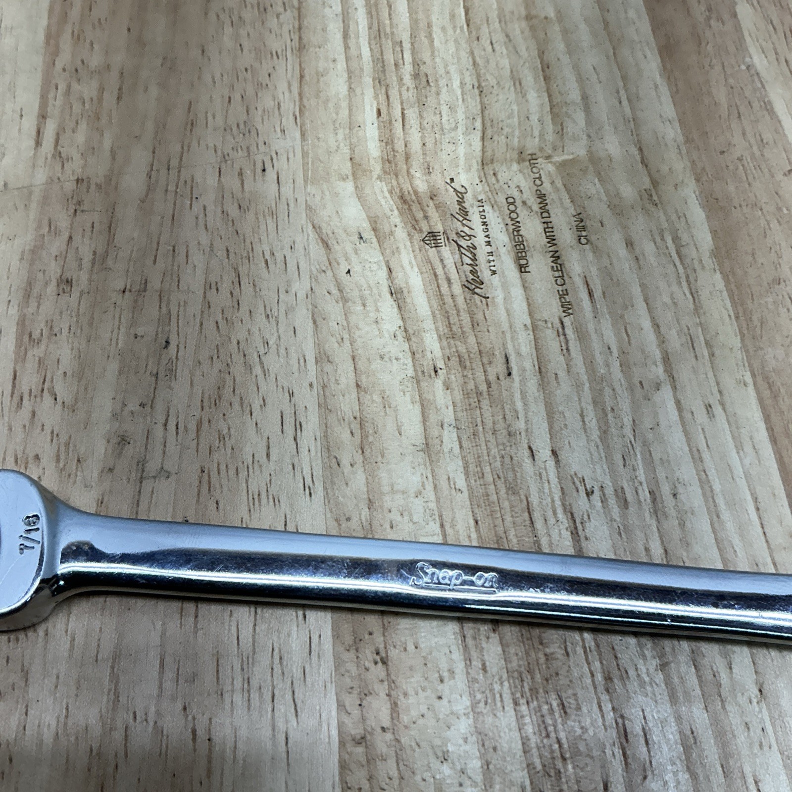 Snap-on Tools RXS14 7/16″ Flare Nut Line Wrench/Open End Combination 6 Point (C)