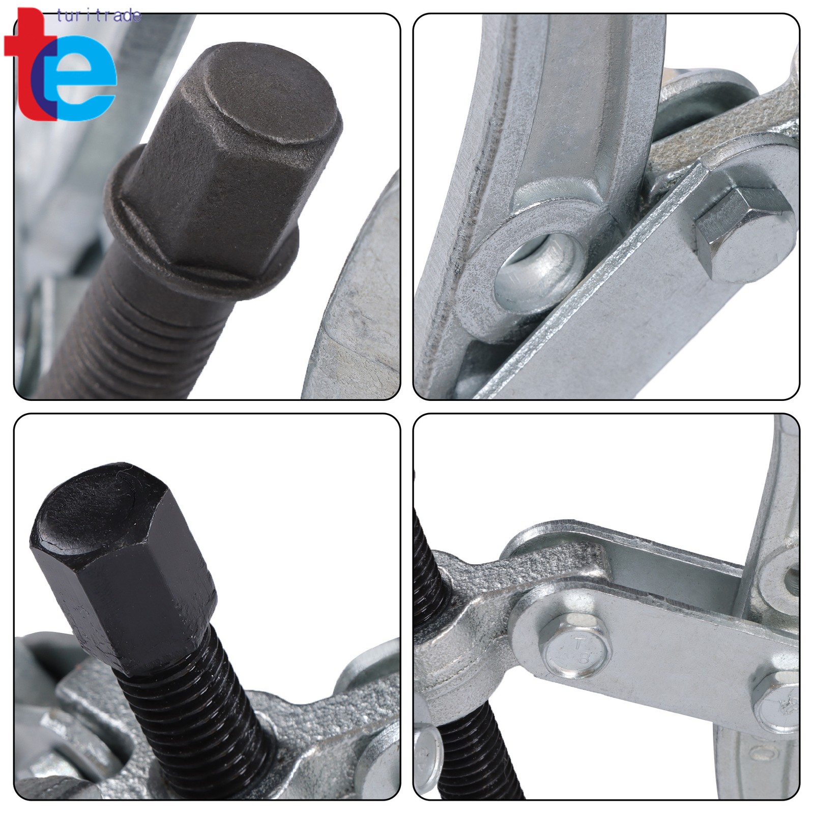 3″ 4″ 6″ 8″ 4 Pcs Gear Puller Set 3-Jaw Bearing Puller Wheel Gear Pulley