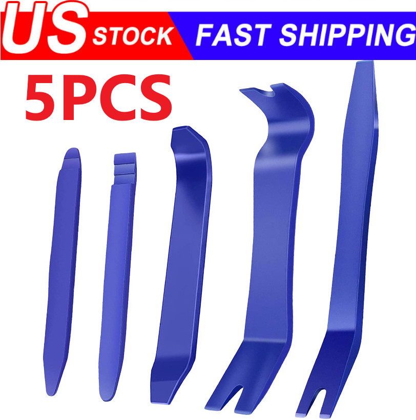 Plastic Trim Removal Pry Tool Set for Car Radio Panel Door Dash Clip Fasteners