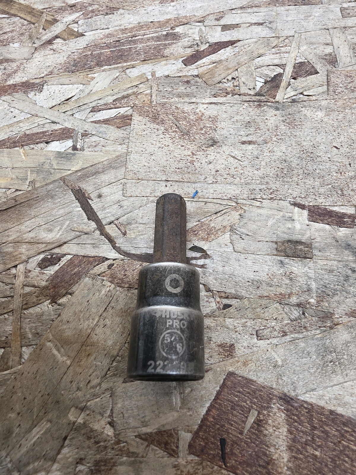 Husky Pro 22259P 3/8 Drive 5/16 in 2 in Hex Bit Impact Socket Used