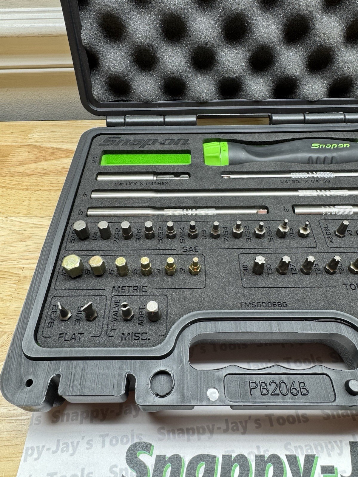 Snap-on Tools USA NEW GREEN Ratcheting Screwdriver Master Set w/Case SGDMRC44FG