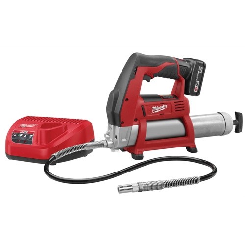 Milwaukee 2446-21XC M12 Cordless Lithium-Ion Grease Gun Kit, 8000 PSI Max