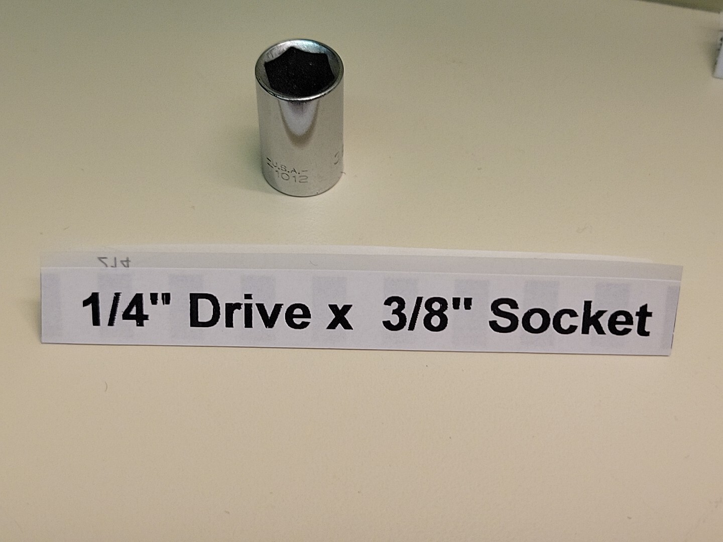 Master Mechanic 1/4″ Drive x 3/8″ SAE Standard Socket NOS USA
