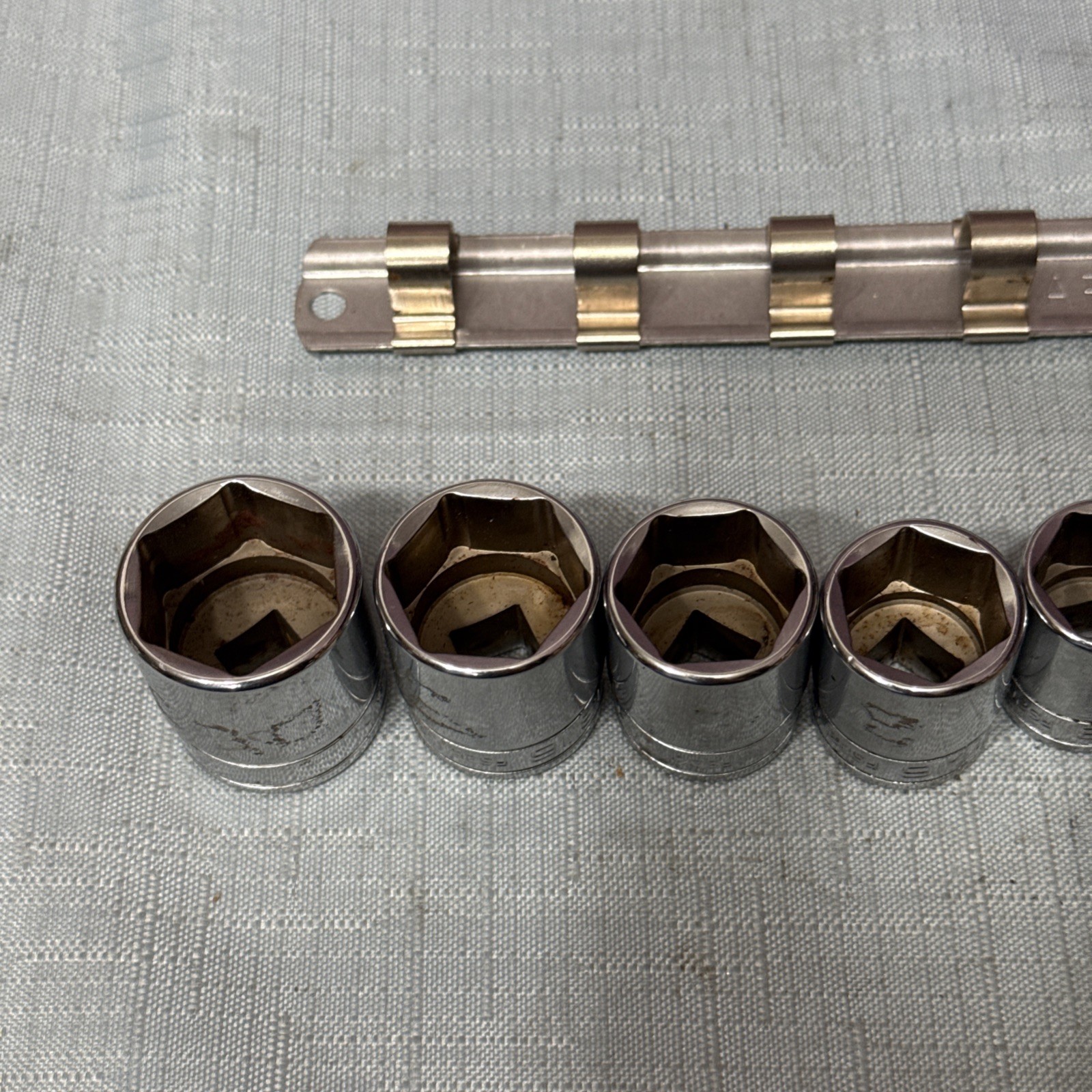 Snap-on Tool 3/8″ drive SAE 6-point Chrome Socket FS Series 11 pcs. 1/4” – 7/8”
